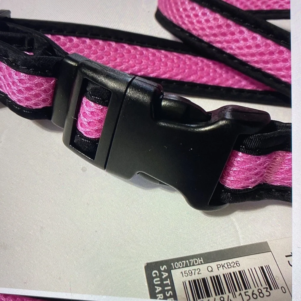 New pink mesh dog collar, large 18 to 26 inches
